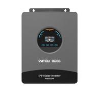 DATOUBOSS Inversor Solar Híbrido 6000W 48V Onda Sinusoidal Pura con MPPT 120A Compatible con Baterías de Litio 48V Función Sin Batería Sistema Solar Fotovoltaico Off Grid