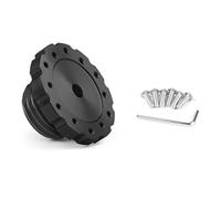 DATOUJLS Adaptador De Volante De Aluminio De 75 Mm para Thrustmaster T500 T300 TS TX Extensión Palanca Cambios(Negro)
