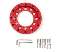 DATOUJLS Placa Adaptadora para Volante para Logitech G27 G25 De 70 Mm con 24 Orificios PCD Extensión Palanca Cambios(Rojo)