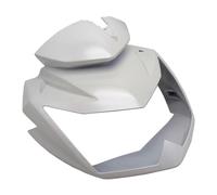 DATOUJLS Winglets aerodinámicos carenado Cubierta Parte Superior Delantera del Cuello Cabeza Motocicleta Carenado Piezas Nariz para Kawasaki Z750 Z 750 2007 2008 2009 2010 2011 2012(Perla Blanca)