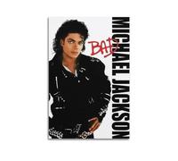 DATOZA Michael Jackson Bad Album - Póster vintage decorativo de lienzo para pared e impresión artística moderna para decoración de dormitorio familiar, 12 x 18 pulgadas (30 x 45 cm)