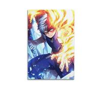 DATOZA My Hero Academia Anime Role Shoto Todoroki Póster de pintura decorativa lienzo pared carteles e imagen arte impresión moderna familia dormitorio decoración carteles 12 x 18 pulgadas (30 x 45