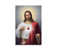 DATOZA Póster decorativo de Cristo Jesús, lienzo, póster de pared e imagen artística moderna para decoración de dormitorio familiar, 30 x 45 cm