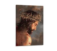 DATOZA Póster decorativo de la corona de espinas de Jesús y Cristo, lienzo para pared e impresión artística moderna para decoración de dormitorio familiar, 30 x 45 cm