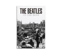 DATOZA Póster decorativo de The Beatles on the Roof para pared, lienzo e impresión artística moderna para decoración de dormitorio familiar, 30 x 45 cm