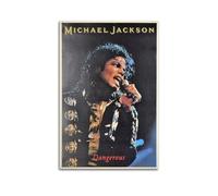DATOZA Póster vintage de Michael Jackson Dangerous Pintura decorativa Lienzo Póster de pared e imagen de arte impresión moderna familia dormitorio decoración carteles 12 x 18 pulgadas (30 x 45 cm)