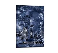 DATOZA Terminator 2 - Póster de película vintage del Día del Juicio Final, pintura decorativa, lienzo, póster de pared e imagen artística moderna para decoración de dormitorio familiar, 60 x 90 cm