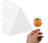 DaTpuik 200 varillas acrílicas de 1/8 x 6 pulgadas Φ= 3 mm, palillos de piruleta para decoración de pasteles, palitos de dulces para boda, chocolate, galletas, postres, hechos a mano, manualidades