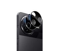 Datree 2 Piezas para Xiaomi Poco F7 Pro Protector de Pantalla Lente de Cámara, 9H Dureza HD Anti-Arañazos Cristal Templado Cámara Trasera Lente Protector （Negro）