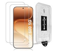 Datree 2 Piezas Protector de Pantalla para Honor 600/600 Pro 5G, HD Dureza 9H Cristal Templado, Alineación Automática, Instalación Fácil, Sin Burbujas, Anti-Arañazos Cristal Templado