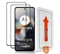 Datree 2 Piezas Protector de Pantalla para Motorola Moto G56/G35/G05/E15/G15, HD Dureza 9H Cristal Templado, Alineación Automática, Instalación Fácil, Sin Burbujas, Anti-Arañazos Cristal Templado