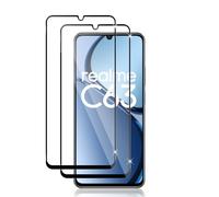 Datree 2 Piezas Protector de Pantalla para Realme C63/Realme C61/Realme Note 6, HD Cristal Templado, Dureza 9H Sin Burbujas, Alta Definicion,Anti-Arañazos Cristal Templado -Negro