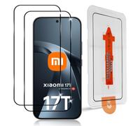 Datree 2 Piezas Protector de Pantalla para Xiaomi 17T 5G, HD Dureza 9H Cristal Templado, Alineación Automática, Instalación Fácil, Sin Burbujas, Anti-Arañazos Cristal Templado