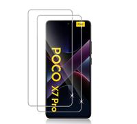 Datree 2 Piezas Protector de Pantalla para Xiaomi Poco F7 Pro/F7 Ultra /X7 Pro/Mi 14T/ Mi 14T Pro,HD Cristal Templado, Dureza 9H Sin Burbujas, Alta Definicion,Anti-Arañazos Screen Protector