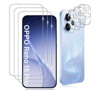 Datree 3 Piezas para OPPO Reno 15 Pro Protector de Pantalla, con 3 Piezas Protector de Lente de Cámara,Dureza 9H Sin Burbujas, Alta Definicion,Anti-Arañazos Cristal Templado