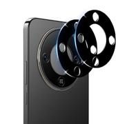 Datree para Honor Magic 8 Lite Protector de Pantalla Lente de Cámara, 2 Piezas 9H Dureza HD Anti-Arañazos Cristal Templado Cámara Trasera Lente Protector （Negro）