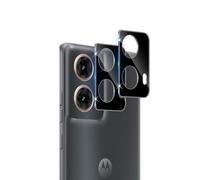 Datree para Motorola Moto G85 Protector de Pantalla Lente de Cámara, 2 Piezas 9H Dureza HD Anti-Arañazos Cristal Templado Cámara Trasera Lente Protector （Negro）