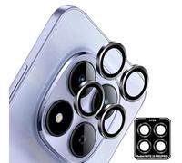 Datree Protector de Lente Cámara para Xiaomi Redmi Note 15 Pro/Pro Plus/Pro+/POCO M8 Pro 5G, 9H Dureza, Individual Metal Protector Camara, HD Anti-Arañazos Cristal Templado Cámara Protector - Negro