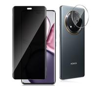 Datree Protector de Pantalla de Privacidad para Honor Magic 7 Lite 5G, 3D Antiespia Anti-Arañazos Cristal Vidrio Templado con Protector Lente Cámara, Dureza 9H Sin Burbujas