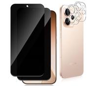 Datree Protector de Pantalla de Privacidad para OPPO Reno 15 Pro 5G, 2+2 Piezas Antiespia Anti-Arañazos Cristal Vidrio Templado con Protector Lente Cámara, Dureza 9H Sin Burbujas
