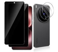 Datree Protector de Pantalla de Privacidad para VIVO X300 Ultra, 2+2 Piezas Antiespia Anti-Arañazos Cristal Vidrio Templado con Protector Lente Cámara, Dureza 9H Sin Burbujas