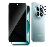 Datree Protector de Pantalla de Privacidad para Xiaomi Redmi Note 15 Pro Plus/Pro+/POCO M8 Pro 5G,3D Antiespia Anti-Arañazos Cristal Vidrio Templado con Protector Lente Cámara, Dureza 9H Sin Burbujas