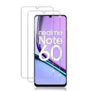 Datree Protector de Pantalla para Realme Note 60 /Note 60X/Realme C63/C61,2 Piezas HD Cristal Templado, Dureza 9H Sin Burbujas, Alta Definicion,Anti-Arañazos Screen Protector