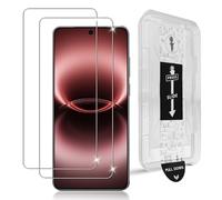 Datree Protector de pantalla para Vivo X300 Ultra 5G, 2 unidades de vidrio templado, dureza 9H, instalación automática, película protectora antiarañazos, antiburbujas, HD transparente
