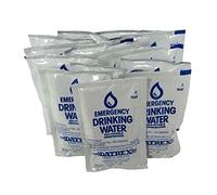 Datrex ALL DX1000-18 Paquete de agua de emergencia de 4.5 onzas, suministro de 3 días/72 horas (18 paquetes), blanco, bolsas