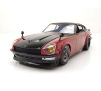 Datsun 240Z 1972 Negro Rojo Rápido y Furioso Coche a Escala 1:24 Jada Toys