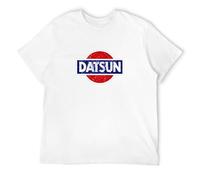 Datsun T-Shirt Wagon Logo T Shirt Men Tshirt Black Clothing Japan Chic Tops Summer tee Short Sleeve Red Car Streetwear Size L
