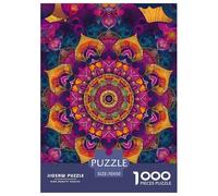 Datura Puzzle 1000 piezas Mandala Puzzles Juego de Inteligencia Decoración Interior de Cartón 100% Reciclado para la relajación y la creatividad como regalo, 70 x 50 cm, 1000 unidades