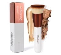 Daubigny - Brocha para base de maquillaje líquido de 1.5 pulgadas de diámetro superior, brocha de maquillaje prémium y brocha plana profesional Kabuki, perfecta para base, crema, pulido, mezcla (oro