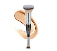 Daubigny Brochas de maquillaje de doble punta para base profesional, brocha correctora, perfecta para cualquier aspecto, pelo de primera calidad, cepillo impecable ideal para líquido, crema, polvo,