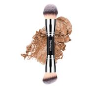 Daubigny - Brochas de maquillaje redondeadas de doble extremo, perfectas para cualquier aspecto, pelo de lujo premium, redondeado, cónico, impecable, ideal para líquido, crema, polvo, mezcla