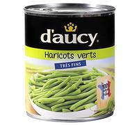 D'Aucy - Judías verdes extrafinas 440 g - cosechadas en madurez - conservación natural - sabrosas y crujientes - 4 unidades - Se vende por set