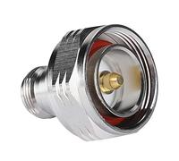 DAUERHAFT Adaptador 7/16 DIN Macho a N Hembra Adaptador ,Material del Cuerpo de Latón Macho a N Hembra Conector Recto ,Conector Comercial 7/16 DIN (1Pcs 50 Ohmios