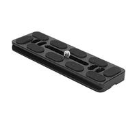 DAUERHAFT Placa de liberación rápida, trípode mecanizado de precisión CNC, accesorio estándar, placa base de liberación rápida de aleación de aluminio, con tornillo de 1/4 pulgadas, para cabeza