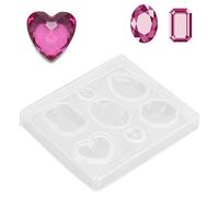Dauerhaft Resina epoxi Silicona Joyería Artesanía haciendo Set Claro Silicona Molde Llavero Pendientes Collar Pulseras para DIY DIY