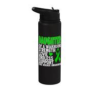 Daughter of a Warrior Lyme Disease Awareness Products Gifts Stainless Steel Insulated Water Bottle