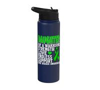 Daughter of a Warrior Lyme Disease Awareness Products Gifts Stainless Steel Insulated Water Bottle