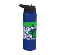 Daughter of a Warrior Lyme Disease Awareness Products Gifts Stainless Steel Insulated Water Bottle