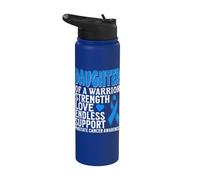 Daughter of a Warrior Prostate Cancer Awareness Products Stainless Steel Insulated Water Bottle
