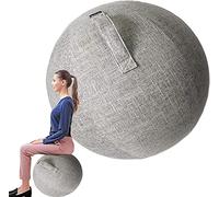 DAUJI Silla de Pelota de Ejercicio for Oficina y Escritorio, Silla de Yoga con Cubierta de Pelota de Estabilidad, Silla de Oficina de Pelota de Yoga 55/65/75 cm Cubierta de Silla de Pelota de Yoga