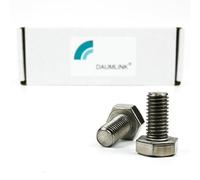 DAUMLINK® Tornillo hexagonal DIN 933, material acero inoxidable V2A (25 unidades) (DIN 933/ISO4017 sim. UNI 5739) son ideales para tus proyectos para conectar piezas de plástico, madera y metal (M10 x