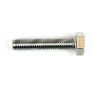 DAUMLINK® Tornillo hexagonal DIN 933, material acero inoxidable V2A (25 unidades) (DIN 933/ISO4017 sim. UNI 5739) son ideales para tus proyectos para conectar piezas de plástico, madera y metal (M6 x