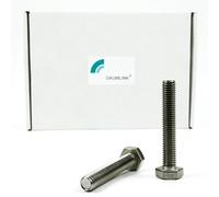 DAUMLINK® Tornillo hexagonal DIN 933, material acero inoxidable V2A (25 unidades) (DIN 933/ISO4017 sim. UNI 5739) son ideales para tus proyectos para conectar piezas de plástico, madera y metal (M10 x