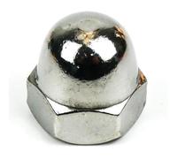 DAUMLINK® Tuerca ciega forma alta DIN 1587 - Acero inoxidable A2 (V2A) | Tuerca caperuza de protección | Similar UNI 5721 | Acabado seguro y estético | 25 unidades - varias medidas (M10)