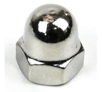 DAUMLINK® Tuerca ciega forma alta DIN 1587 - Acero inoxidable A2 (V2A) | Tuerca caperuza de protección | Similar UNI 5721 | Acabado seguro y estético | 25 unidades - varias medidas (M6)