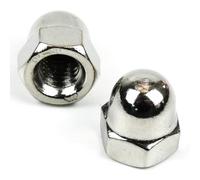 DAUMLINK® Tuerca ciega forma alta DIN 1587 - Acero inoxidable A2 (V2A) | Tuerca caperuza de protección | Similar UNI 5721 | Acabado seguro y estético | 25 unidades - varias medidas (M5)